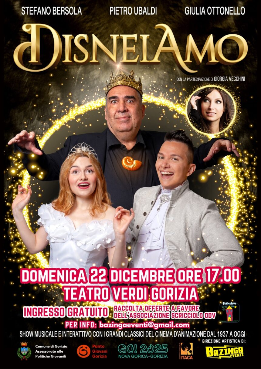 Domenica 22 dicembre – DisneiAmo al Teatro Verdi di Gorizia