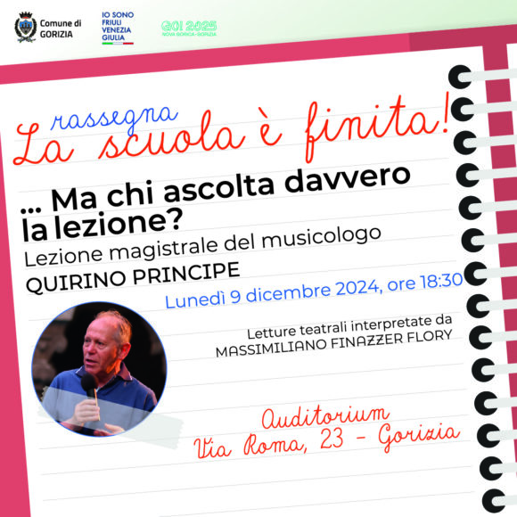 Lunedì 9 dicembre – RASSEGNA “LA SCUOLA È FINITA!”